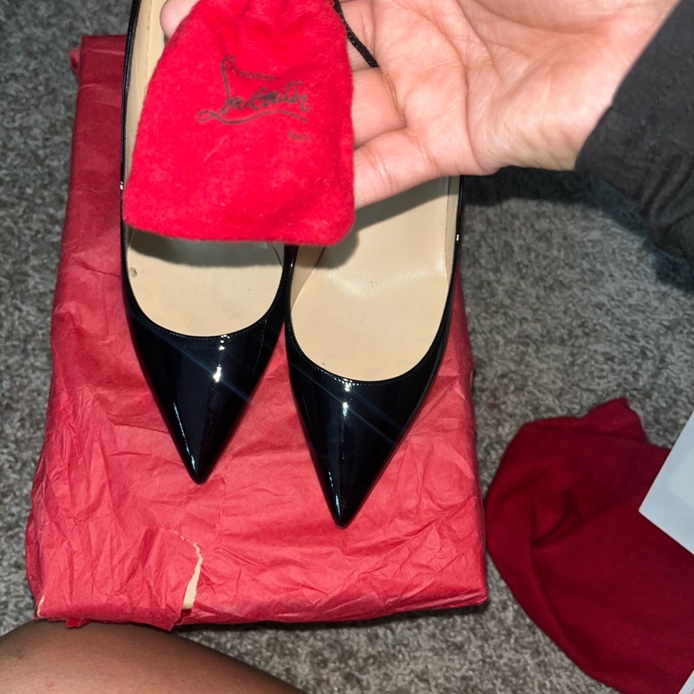 Christian Louboutin Black Patent Heels - Picture 4 of 6